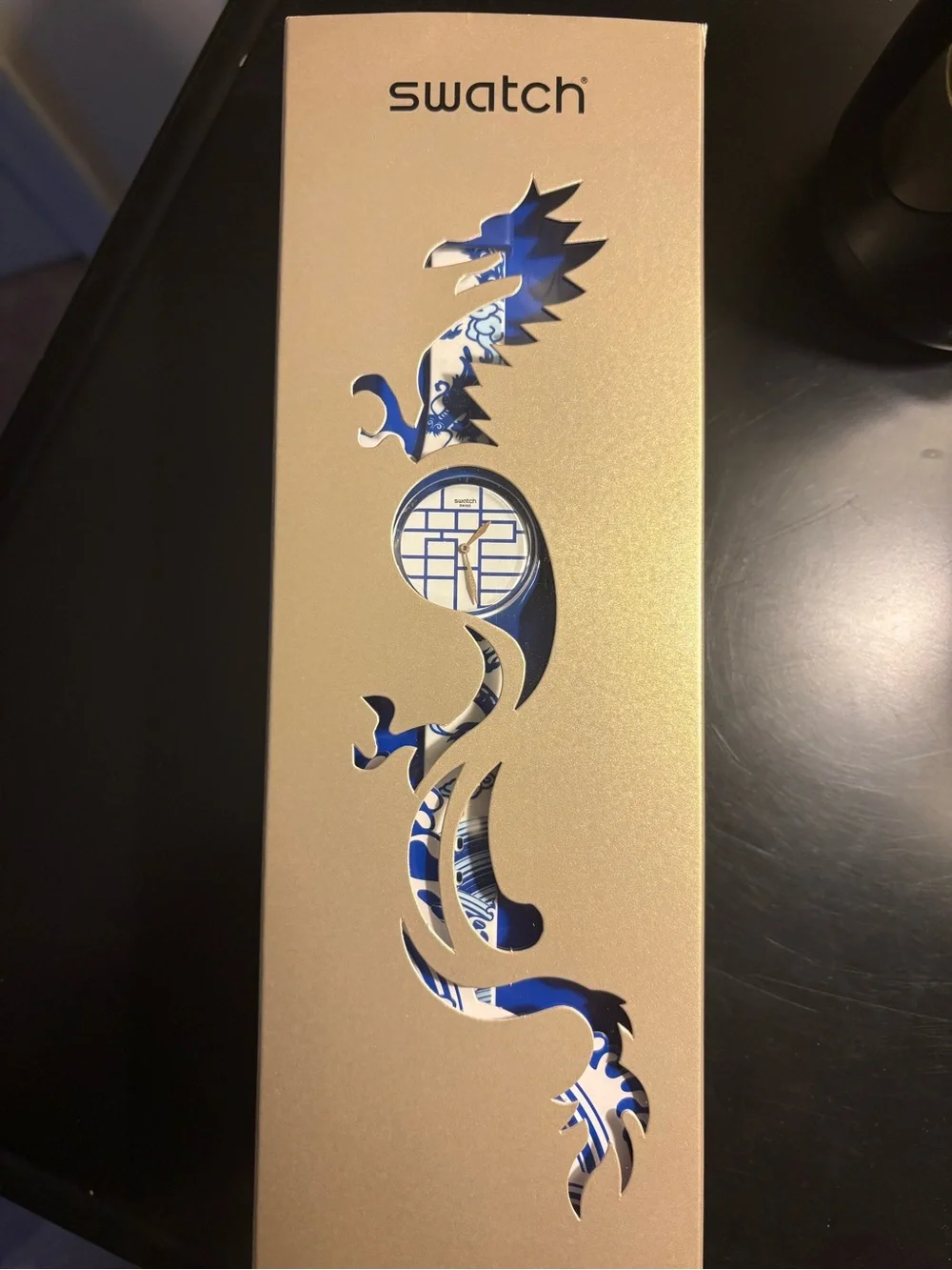 2012 Year of the Dragon Swatch Blue & White